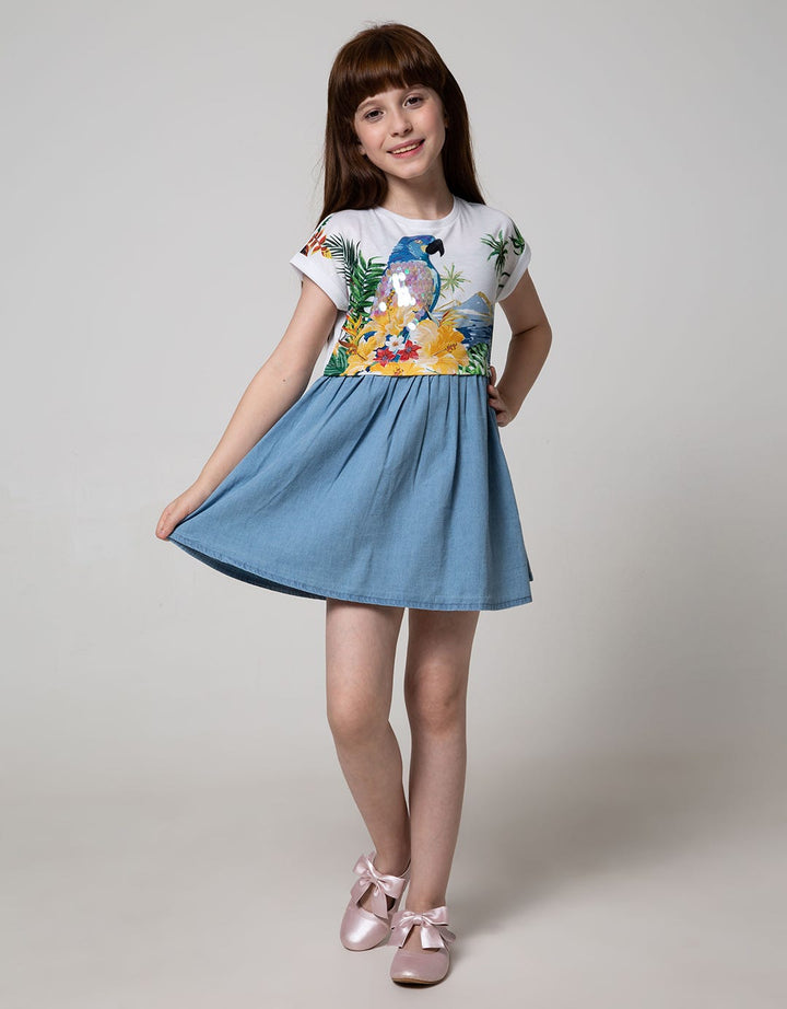 SS MIDI DRESS COMB