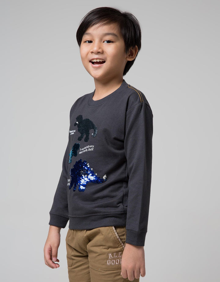 SWEATER SEQUIN DINO