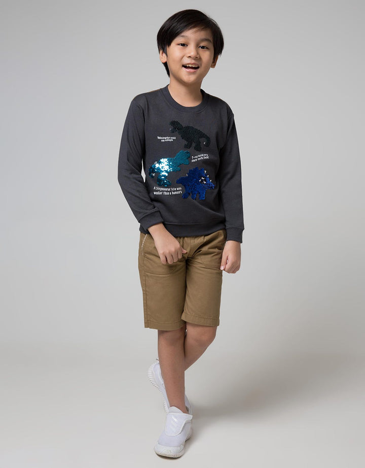 SWEATER SEQUIN DINO