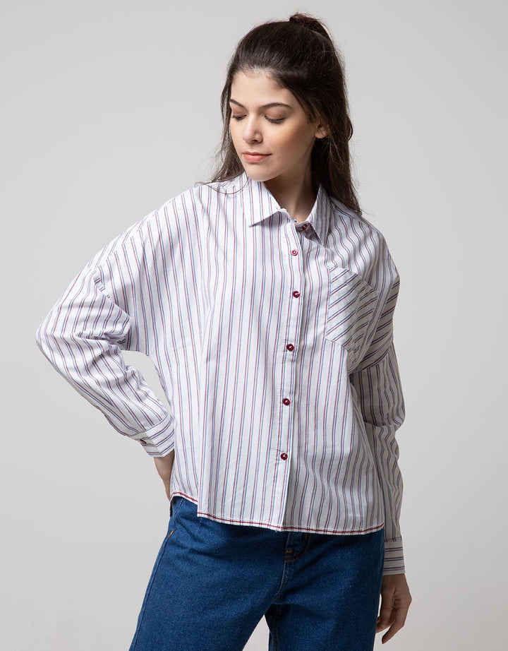LS SHIRT WITH STRIPE