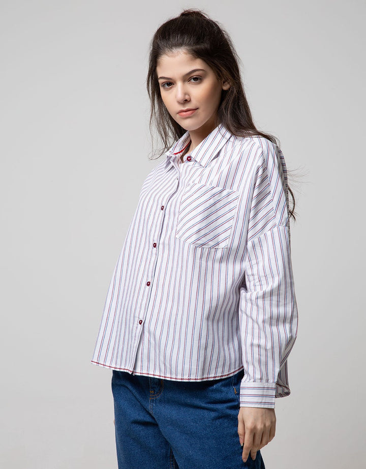 LS SHIRT WITH STRIPE
