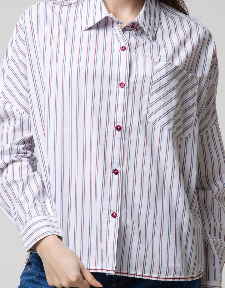 LS SHIRT WITH STRIPE