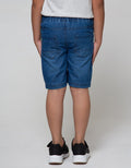 Little M Denim Short Pants Destroyed Karet