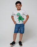 Little M Denim Short Pants Destroyed Karet