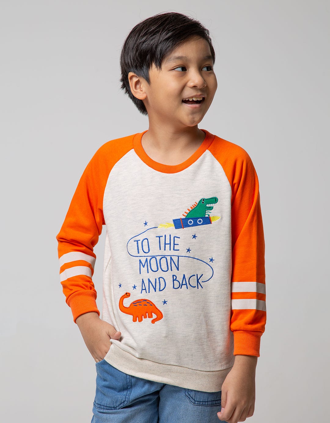 DINO EMBROIDERY SWEATER
