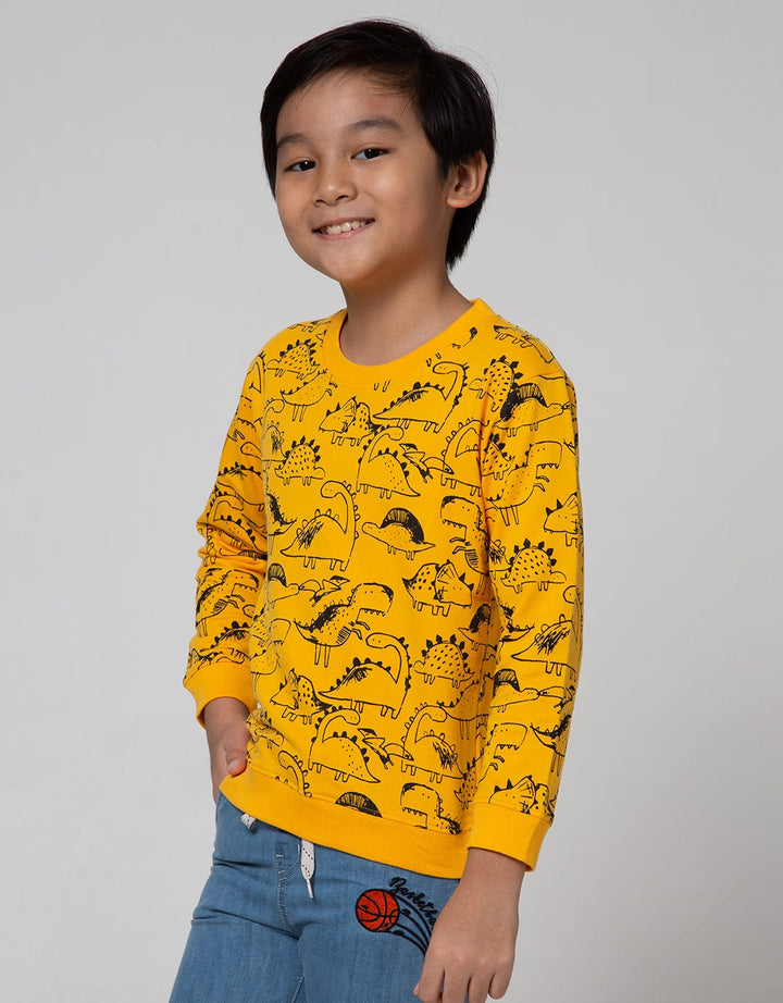Little M Sweater Fullprint Dino