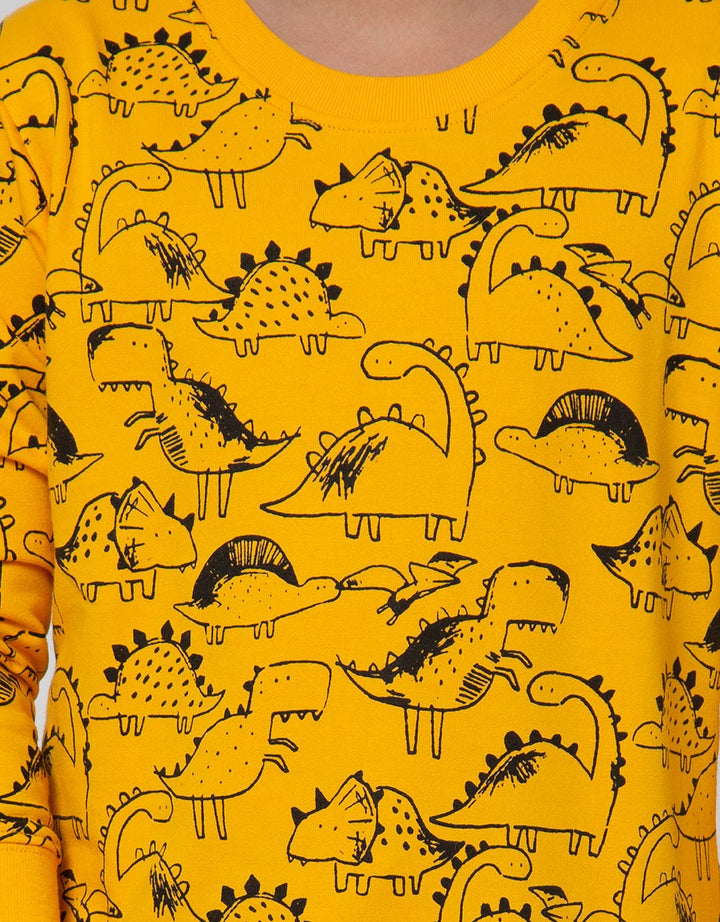 Little M Sweater Fullprint Dino