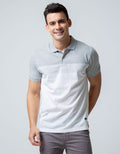Nevada Short Sleeve Polo Shirt Stripes Single Jersey Feeder