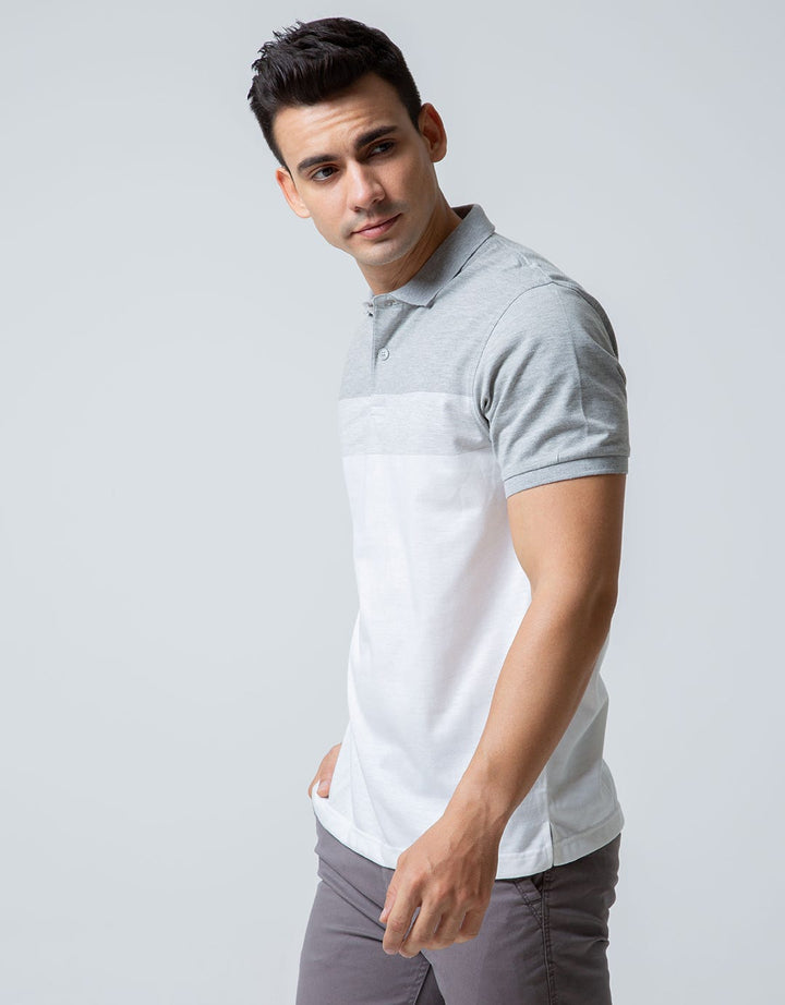Nevada Short Sleeve Polo Shirt Stripes Single Jersey Feeder