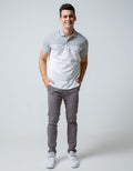 Nevada Short Sleeve Polo Shirt Stripes Single Jersey Feeder
