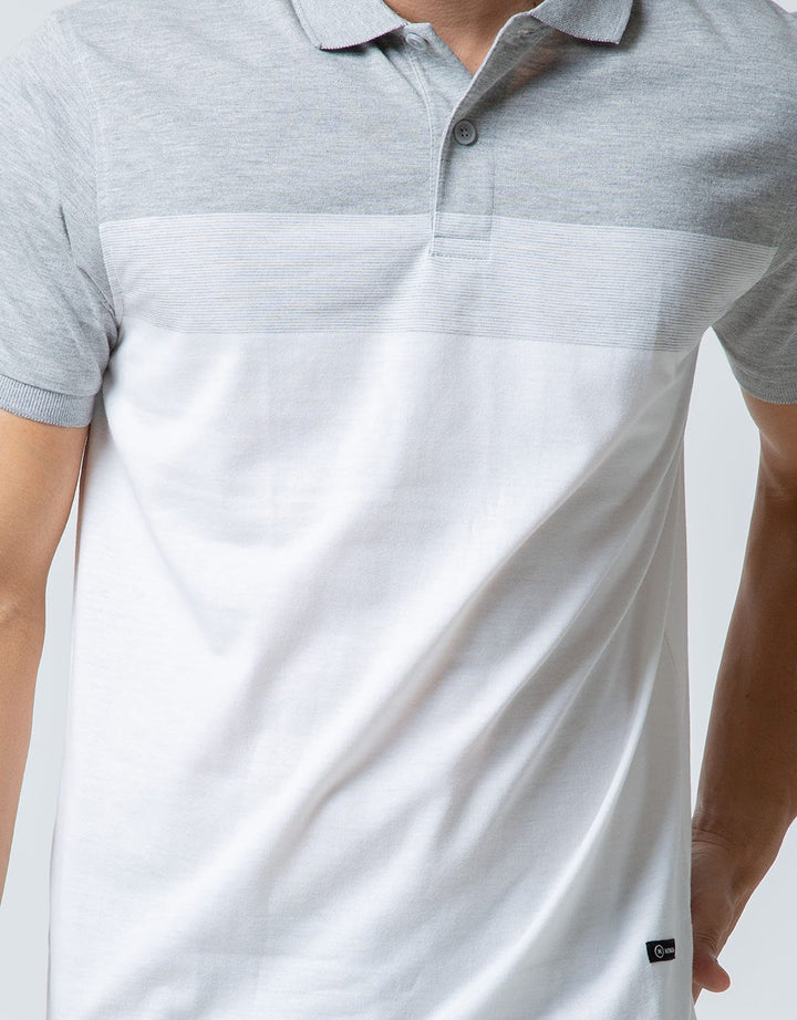 Nevada Short Sleeve Polo Shirt Stripes Single Jersey Feeder