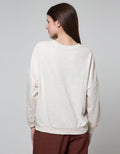 Nevada Big Font Print Sweater Wanita