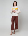 Nevada Big Font Print Sweater Wanita
