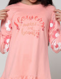 LS MIDI DRESS FLOWER
