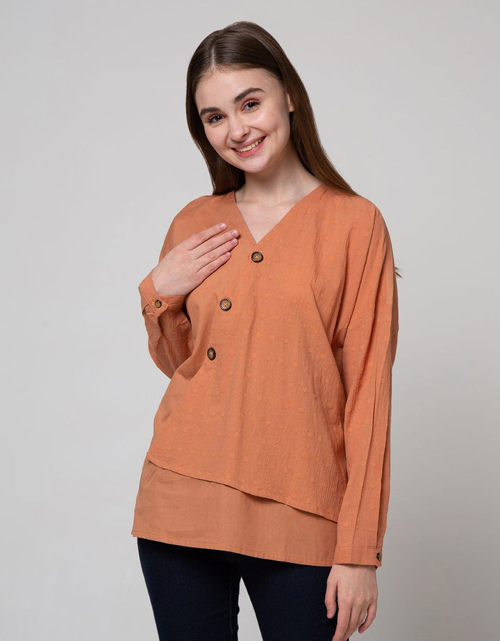 LS BLOUSE TOP WOVEN