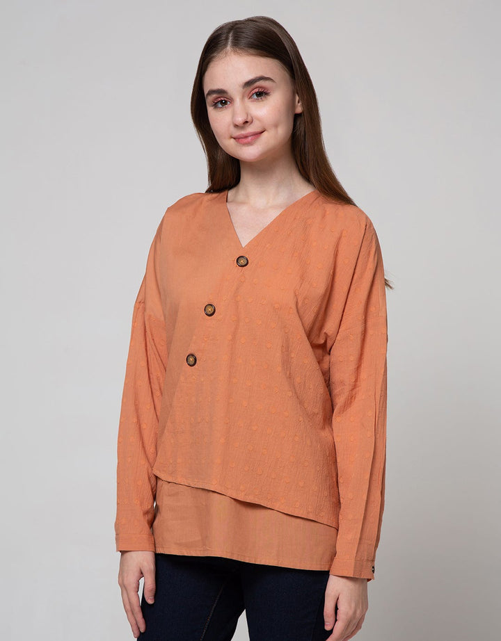 LS BLOUSE TOP WOVEN