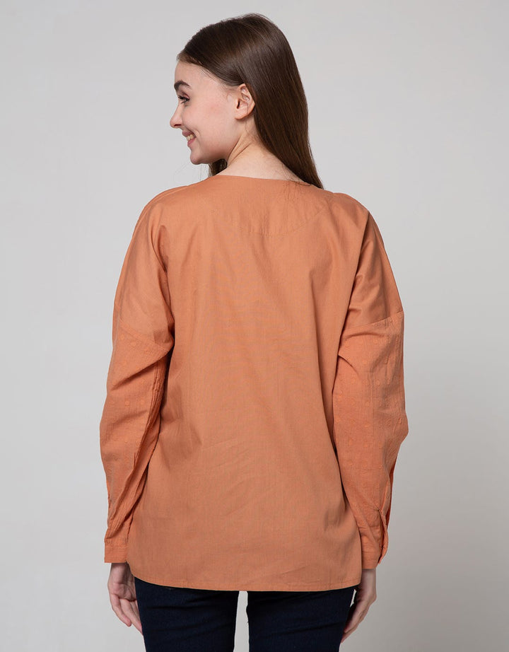 LS BLOUSE TOP WOVEN