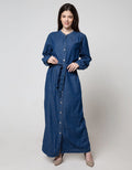 LS MAXI DRESS DENIM