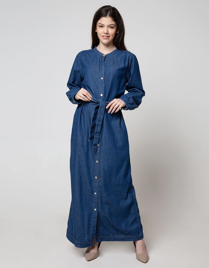 LS MAXI DRESS DENIM
