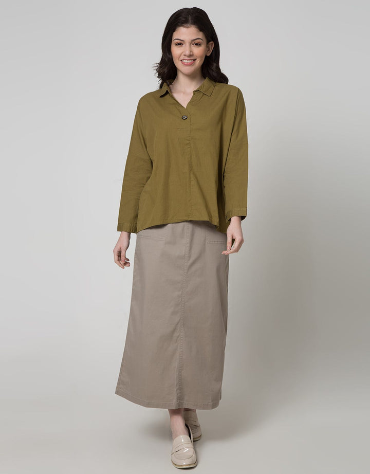 LS SHIRT WITH BUTTON