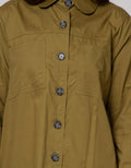 Details Long Sleeve Shirt Top Woven