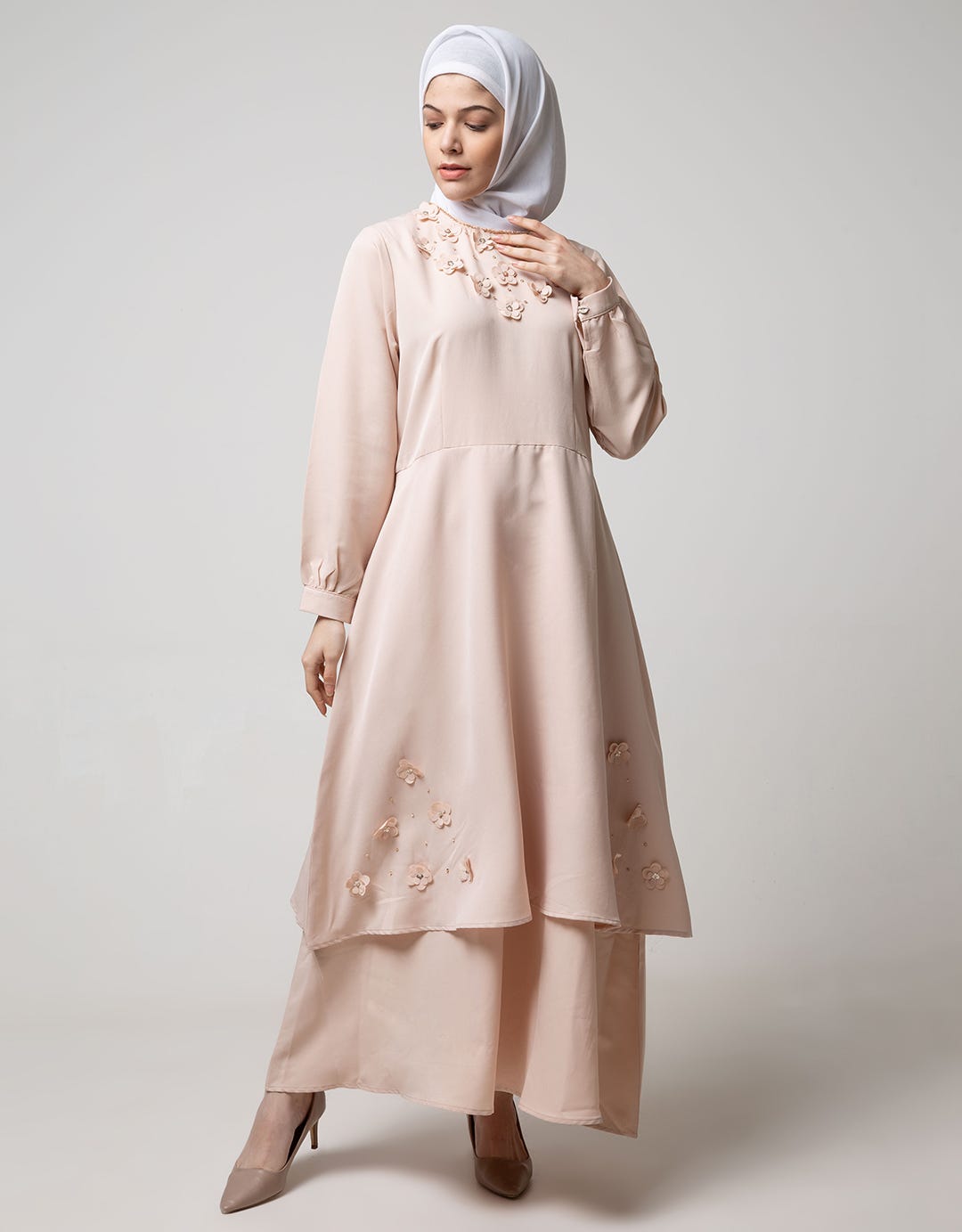 FLOWER APPLIQUE GAMIS