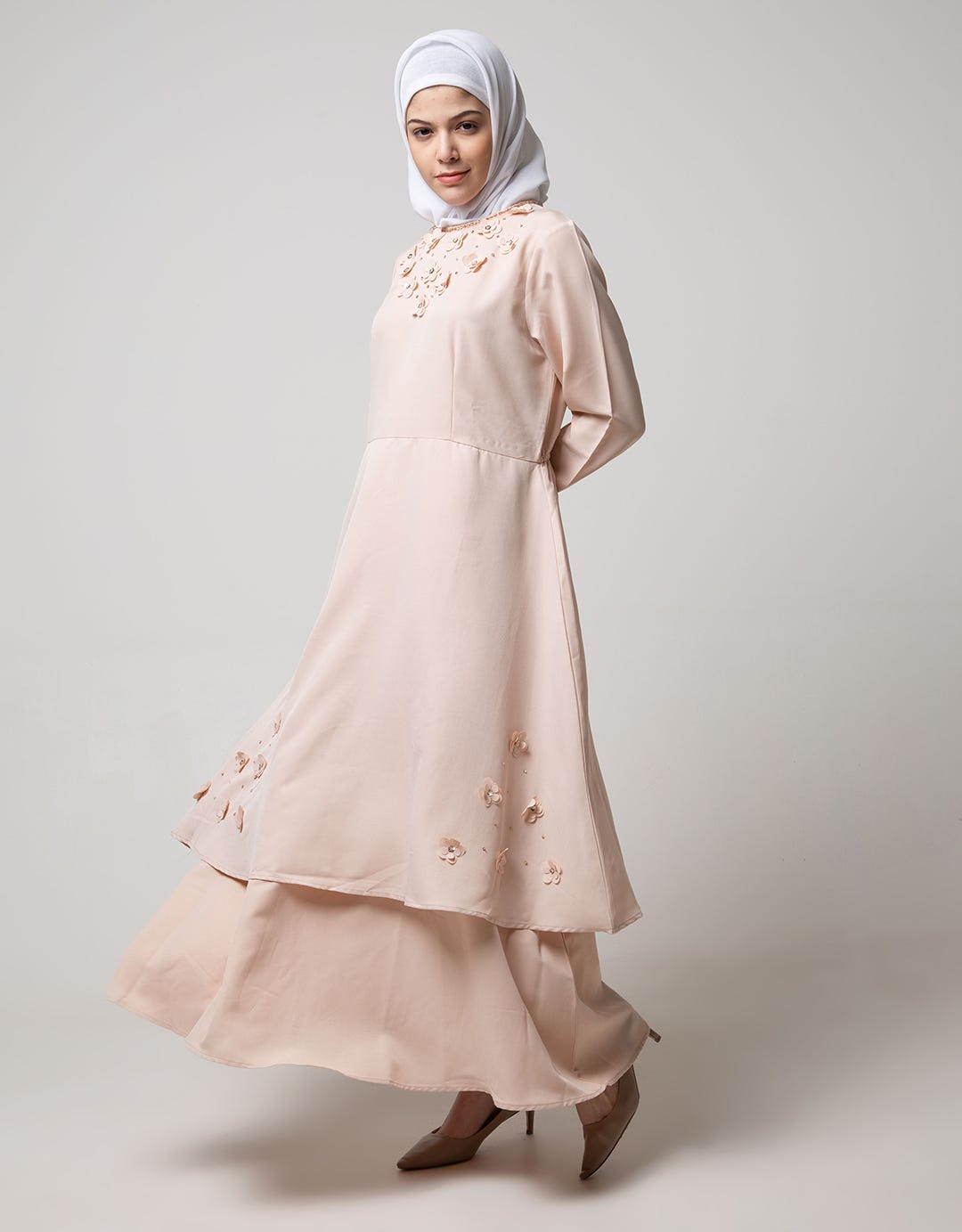 FLOWER APPLIQUE GAMIS