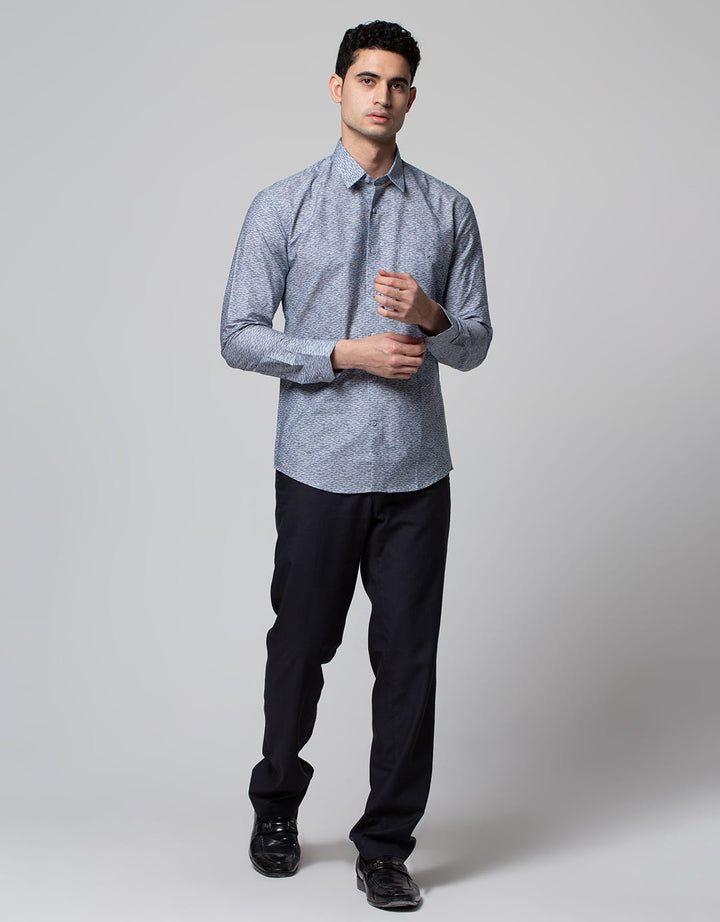 Stanley Adams Long Sleeve Shirt Slim Print Spread