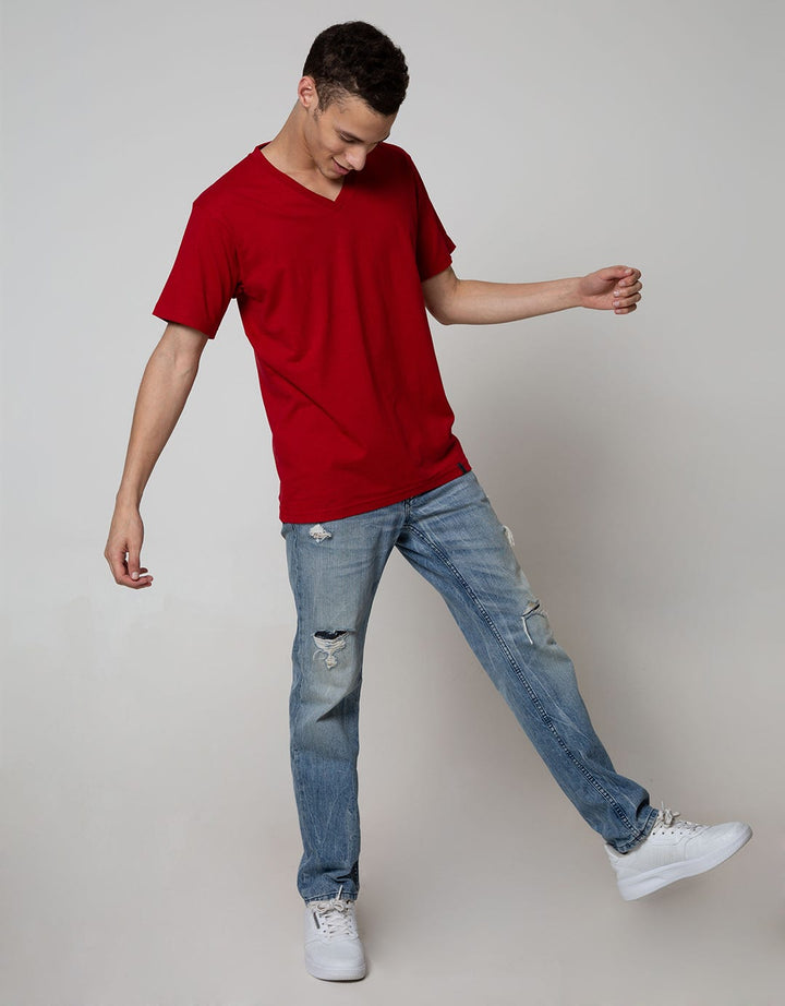 Details T-Shirt Key Item V Neck