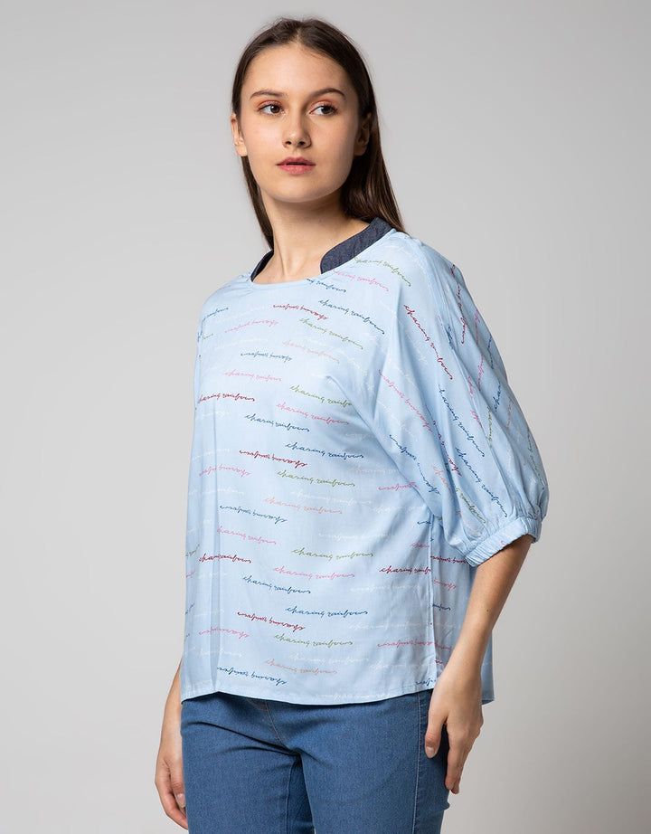 SS BLOUSE TOP WOVEN