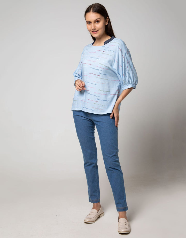 SS BLOUSE TOP WOVEN