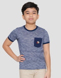 Little M Pocket Embro Stripe Boys T-Shirt