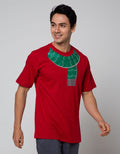 T Zone Short Sleeve T-Shirt Print New Shawl Xmas