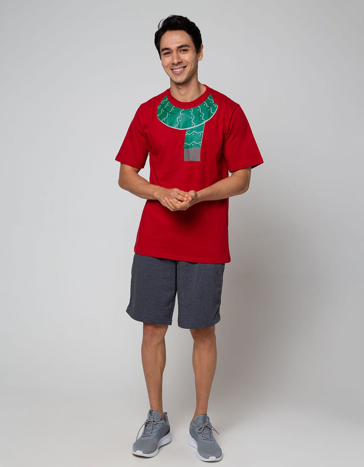 T Zone Short Sleeve T-Shirt Print New Shawl Xmas
