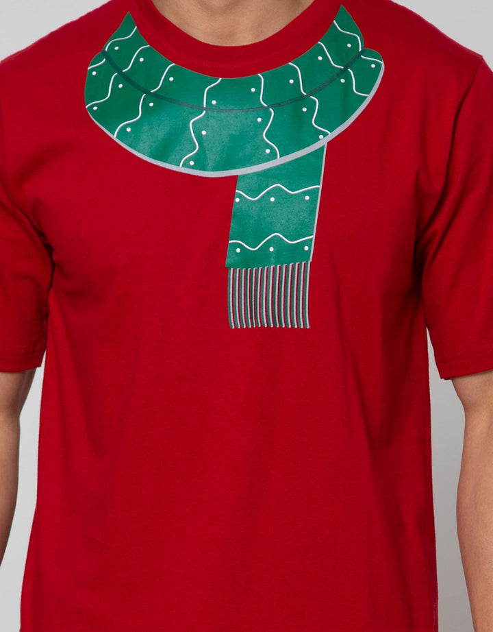 T Zone Short Sleeve T-Shirt Print New Shawl Xmas