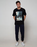 Nevada Short SleeveT-Shirt Car With Christmas Tree Oversiz