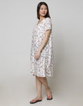 St. Yves Short Sleeve Midi Dress Soft Periwinkle