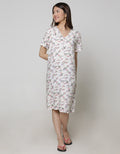 St. Yves Short Sleeve Midi Dress Soft Periwinkle