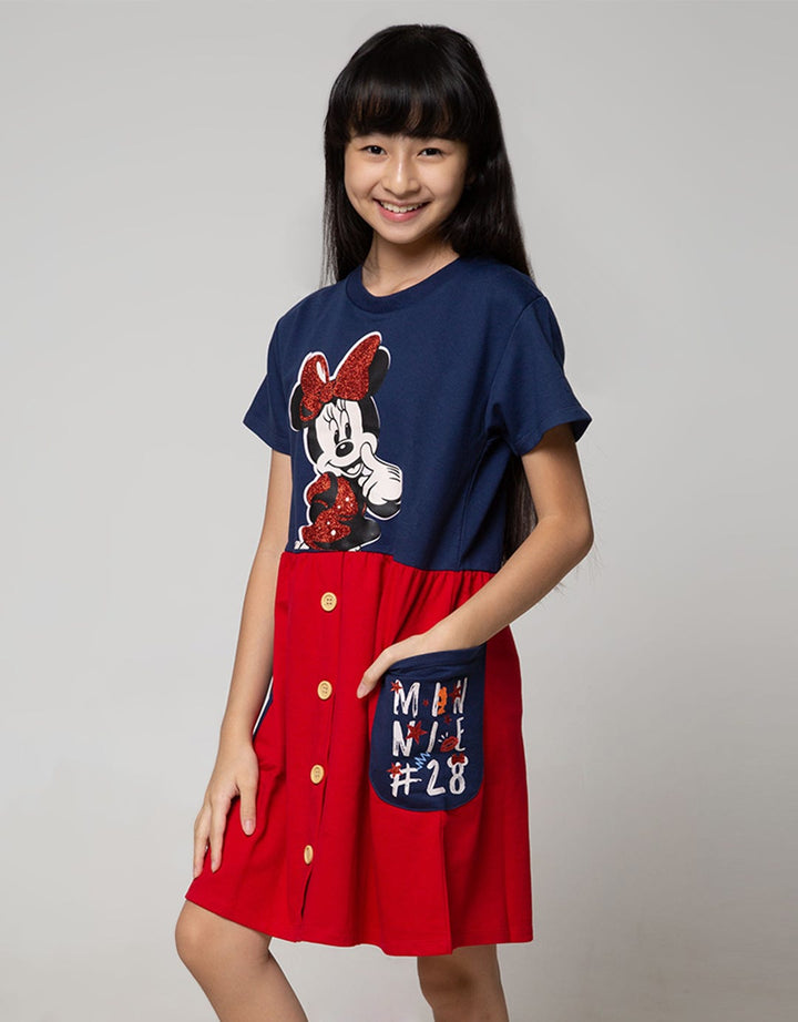 Disney Minnie Ribbon Midi Dress for Girls