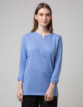 LS T-SHIRT V BUTTONS