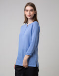 LS T-SHIRT V BUTTONS