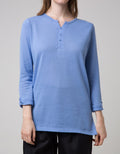 LS T-SHIRT V BUTTONS