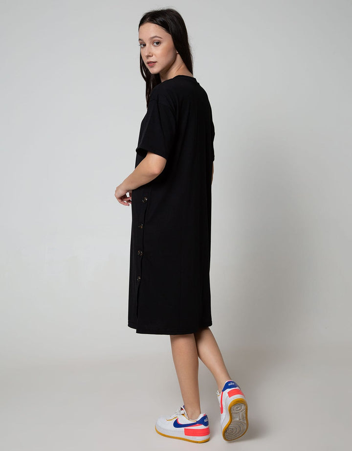 SS MIDI DRESS BUTTON