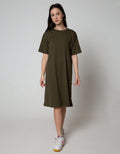 SS MIDI DRESS BUTTON
