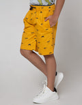 Little M Short Pants Woven Dino Tulang Double Rib