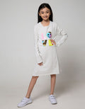 LS MIDI DRESS SEQUINS