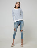SWEATSHIRT OLIVE TOP