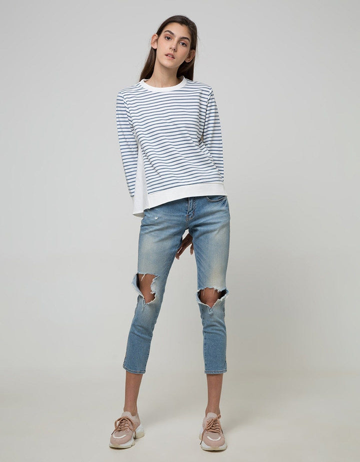 SWEATSHIRT OLIVE TOP