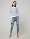 SWEATSHIRT OLIVE TOP