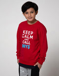 Aero Knitting Print Word Kids Sweater